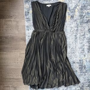 Black and gold mini part dress, Small